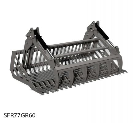 Regular Duty Stone Fork with Regular Utility Grapple Attachment